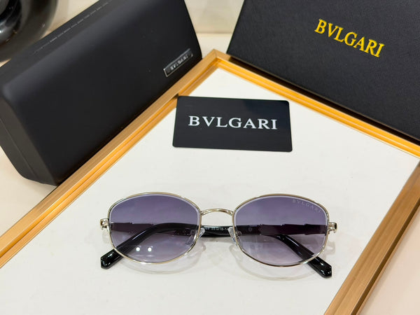 Elegant Oversized Round Frame Sunglasses with Gradient Lenses with UV Protection