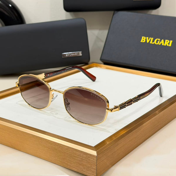 Elegant Oversized Round Frame Sunglasses with Gradient Lenses with UV Protection