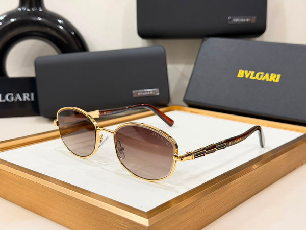 Elegant Oversized Round Frame Sunglasses with Gradient Lenses with UV Protection