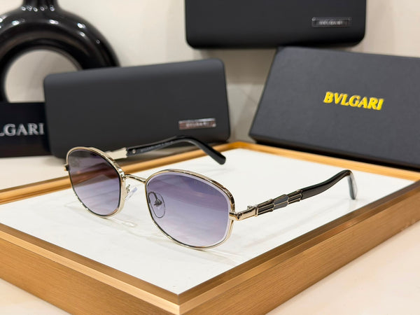 Elegant Oversized Round Frame Sunglasses with Gradient Lenses with UV Protection