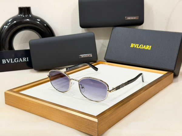 Elegant Oversized Round Frame Sunglasses with Gradient Lenses with UV Protection