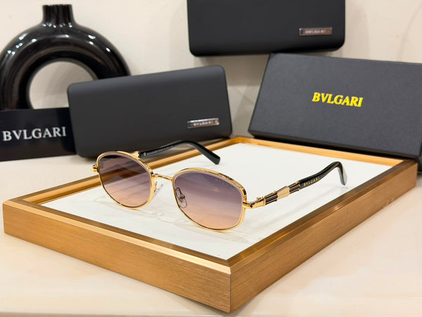 Elegant Oversized Round Frame Sunglasses with Gradient Lenses with UV Protection