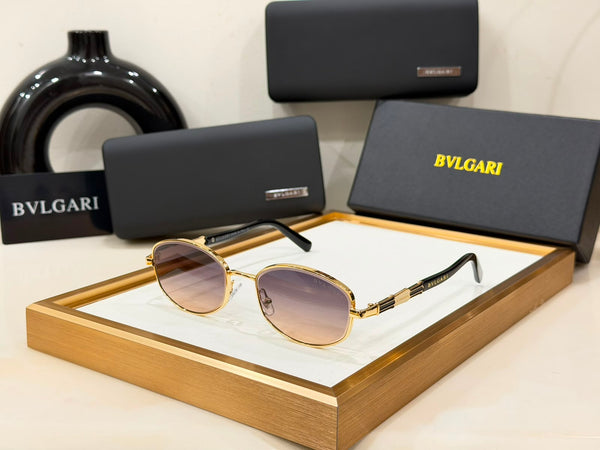 Elegant Oversized Round Frame Sunglasses with Gradient Lenses with UV Protection