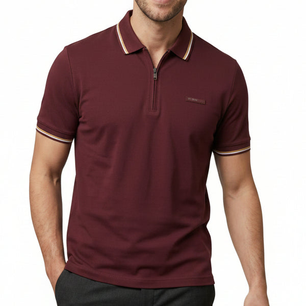 Premium Men Maroon Bear T-Shirt – Soft Casual Crew Neck
