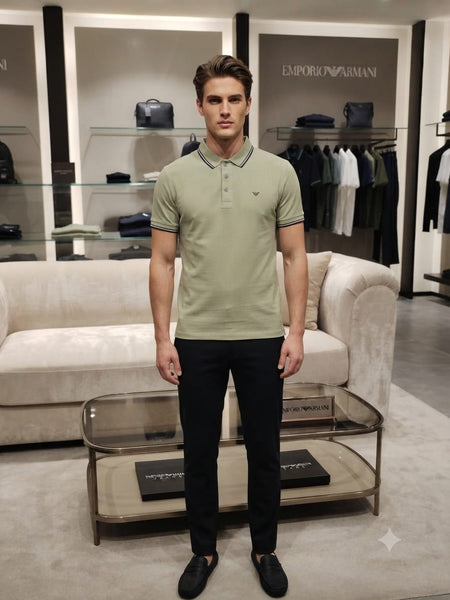 Premium Stylish T-Shirt – Soft Polo Neck for Men