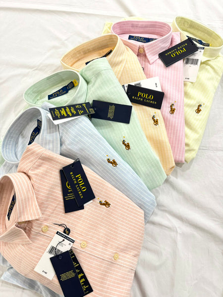 Women Premium Mint Green Striped Button-Down Shirt