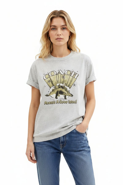 Women Graphic Print Crew Neck T-Shirt – Stylish Casual Tee