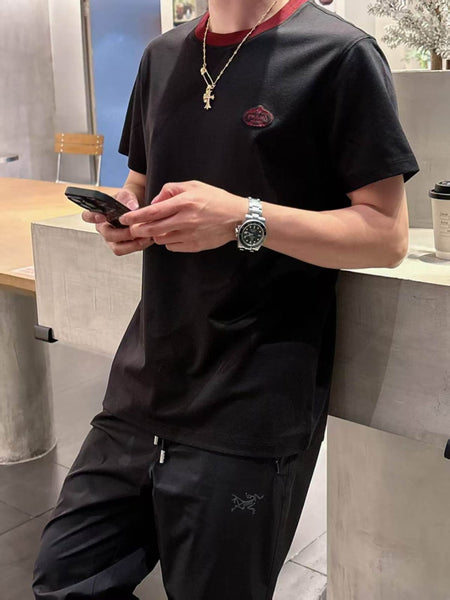 Men  Stylish Casual Crew Neck T-Shirt – Short Sleeve Regular Fit Summer Top