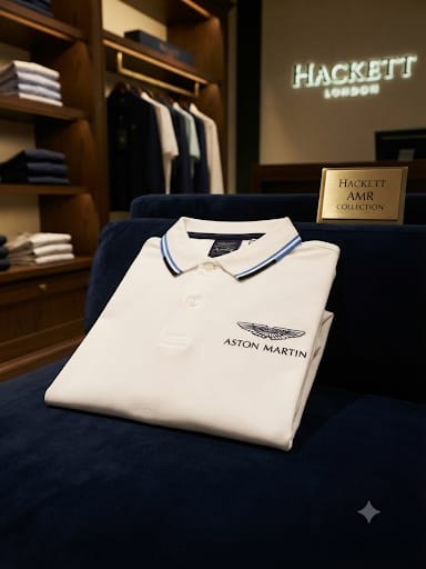 Men Premium Polo T-Shirt with Contrast Collar and Shoulder Stripe Detail
