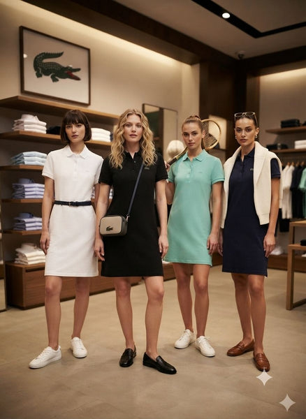 Classic Short-Sleeve Polo Shirt Dress with Collared Design