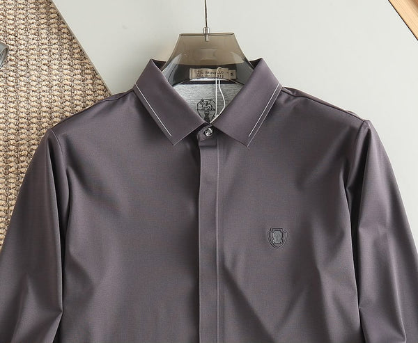 Men Premium Solid Formal Shirt – Long Sleeve Smart Fit Dress Shirt