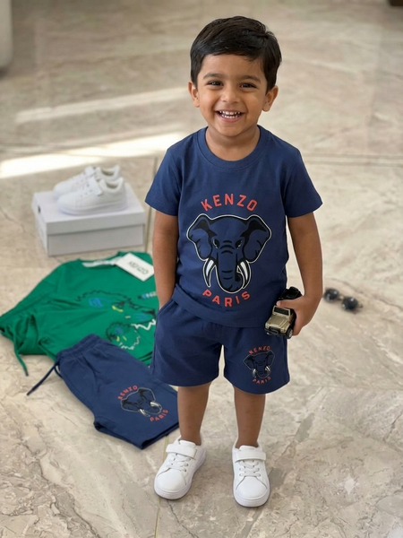 Kid Premium Printed T-Shirt & Shorts Co-Ord Set