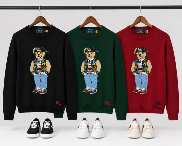 Men Crew Neck Knit Sweater – Casual Full Sleeve Winter Pullover