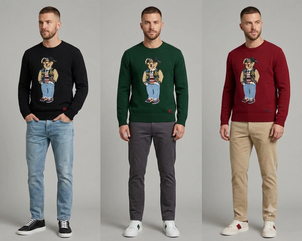 Men Crew Neck Knit Sweater – Casual Full Sleeve Winter Pullover