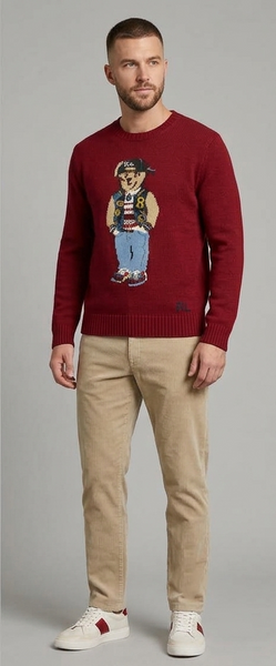 Men Crew Neck Knit Sweater – Casual Full Sleeve Winter Pullover