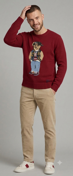 Men Crew Neck Knit Sweater – Casual Full Sleeve Winter Pullover