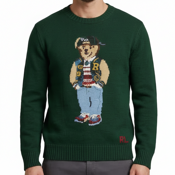 Men Crew Neck Knit Sweater – Casual Full Sleeve Winter Pullover