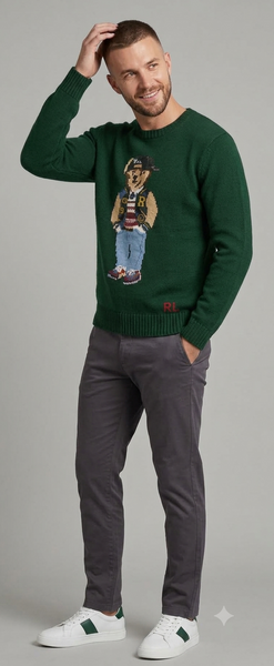 Men Crew Neck Knit Sweater – Casual Full Sleeve Winter Pullover