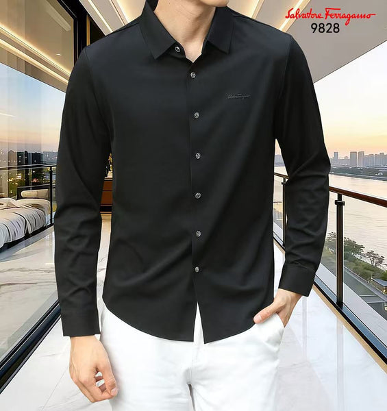 Men Solid Full Sleeve Casual Shirt – Classic Button-Down Formal & Smart Wear
