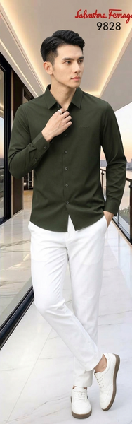 Men Solid Full Sleeve Casual Shirt – Classic Button-Down Formal & Smart Wear