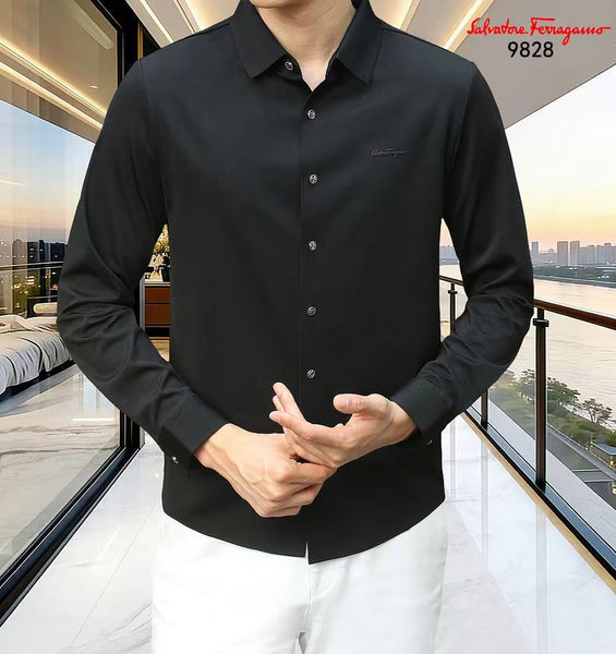 Men Solid Full Sleeve Casual Shirt – Classic Button-Down Formal & Smart Wear