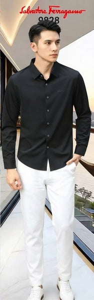 Men Solid Full Sleeve Casual Shirt – Classic Button-Down Formal & Smart Wear