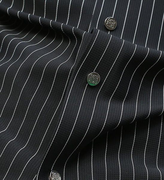Men Premium Pinstripe Full-Sleeve Shirt – Classic Button-Down Casual Shirt