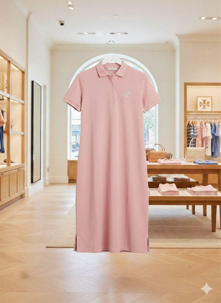 Premium Pink Polo Dress for Women