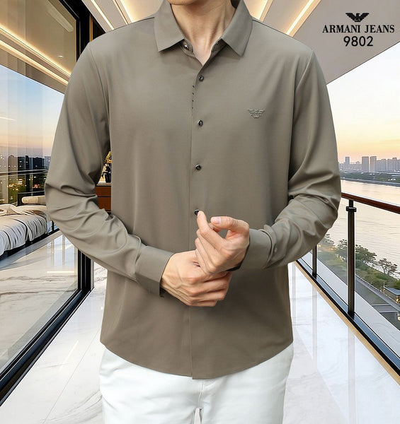 Premium Solid Formal Shirt For Men – Long Sleeve Smart Fit Dress Shirt