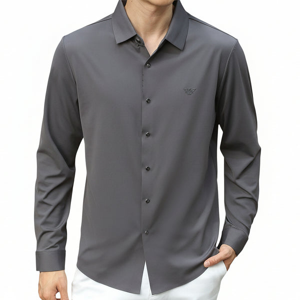 Premium Solid Formal Shirt For Men – Long Sleeve Smart Fit Dress Shirt