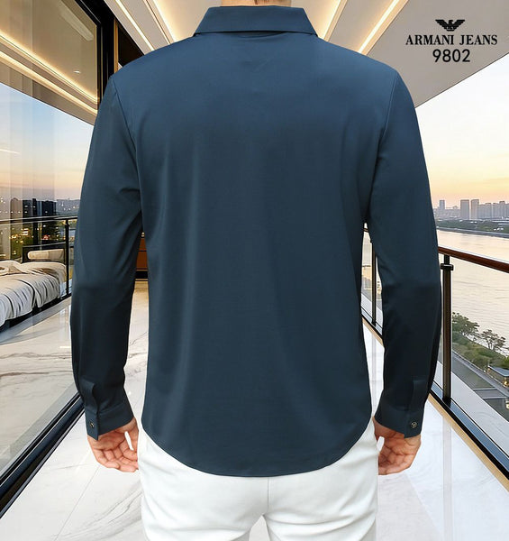 Premium Solid Formal Shirt For Men – Long Sleeve Smart Fit Dress Shirt