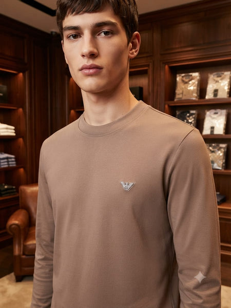 Premium Taupe Sweatshirt Minimal Luxury Style