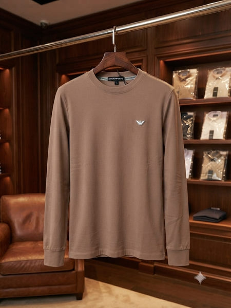 Premium Taupe Sweatshirt Minimal Luxury Style
