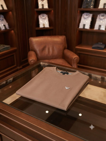 Premium Taupe Sweatshirt Minimal Luxury Style