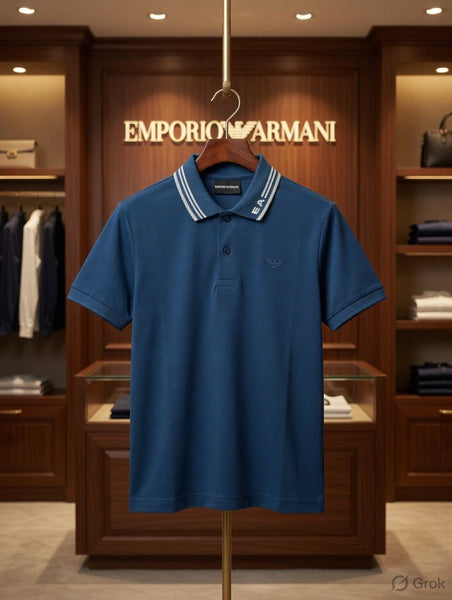 Kids Premium Polo T-Shirt with Contrast Collar