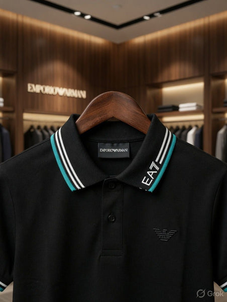 Kids Premium Polo T-Shirt with Contrast Collar