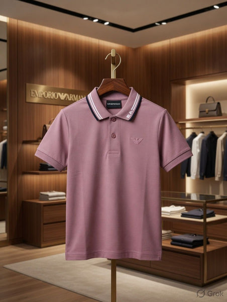 Kids Premium Polo T-Shirt with Contrast Collar