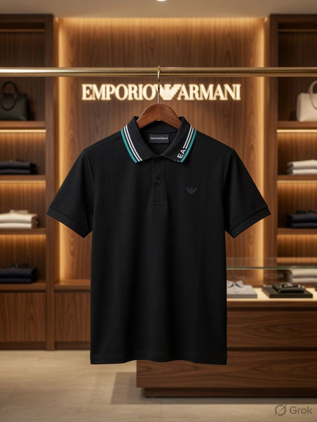 Kids Premium Polo T-Shirt with Contrast Collar