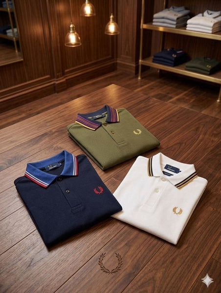 Kids Smart Casual Polo T-Shirt with Striped Collar