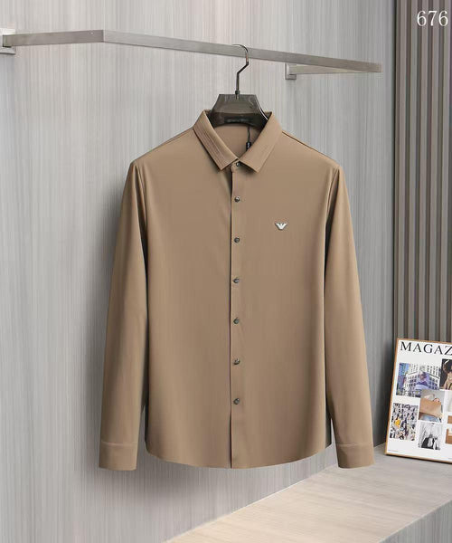 Men Premium Solid Full-Sleeve Casual Shirt
