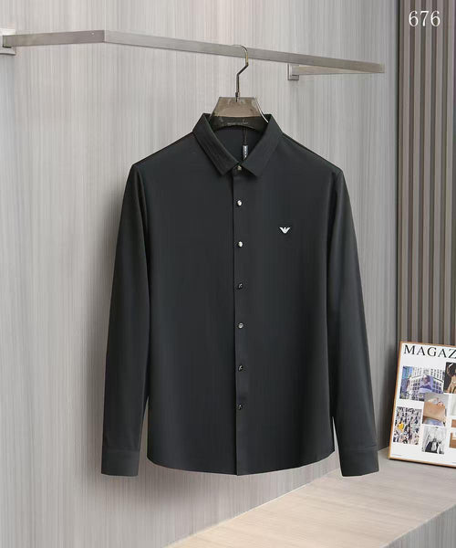 Men Premium Solid Full-Sleeve Casual Shirt