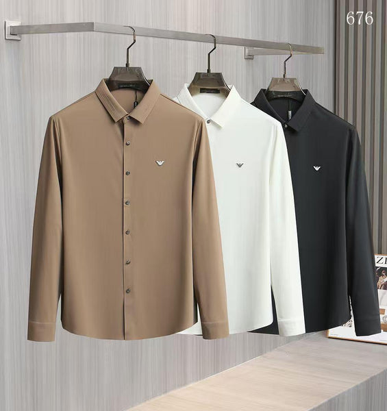 Men Premium Solid Full-Sleeve Casual Shirt