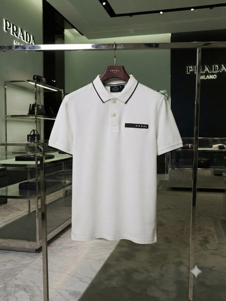 Men’s Premium Polo T-Shirt with Contrast Collar & Sleeve Detailing