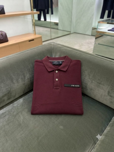 Men’s Premium Polo T-Shirt with Contrast Collar & Sleeve Detailing