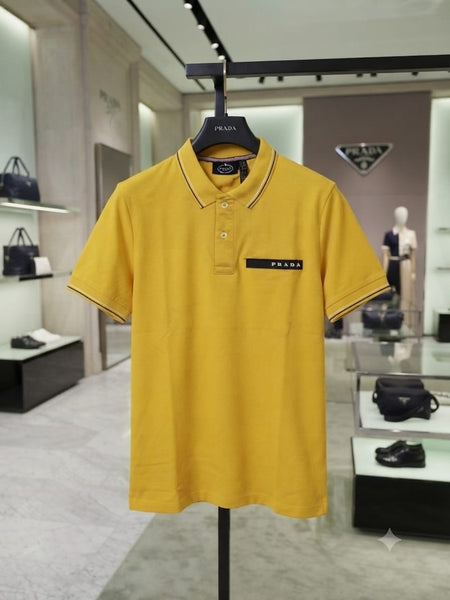 Men’s Premium Polo T-Shirt with Contrast Collar & Sleeve Detailing