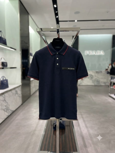 Men’s Premium Polo T-Shirt with Contrast Collar & Sleeve Detailing