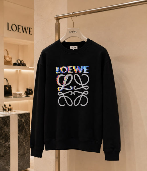 Men’s Premium Black Graphic Print Full-Sleeve Sweatshirt