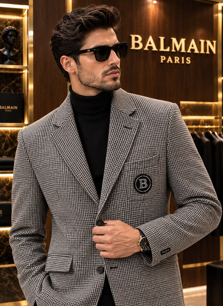 Men Premium Embroidered Blazer Blazer