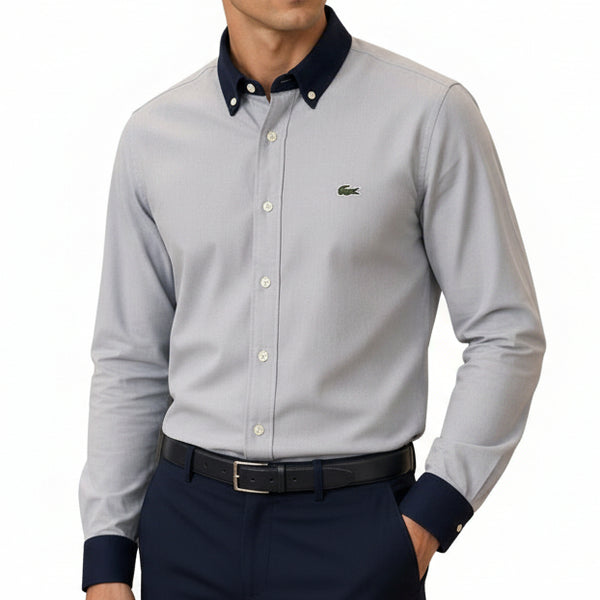Premium Full Sleeve Shirt with Contrast Collar & Cuffs