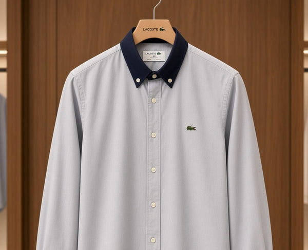 Premium Full Sleeve Shirt with Contrast Collar & Cuffs